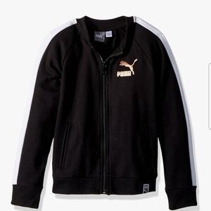 SALE PUMA Kids' Archive T7 Bomber Jacket - Size 8/10